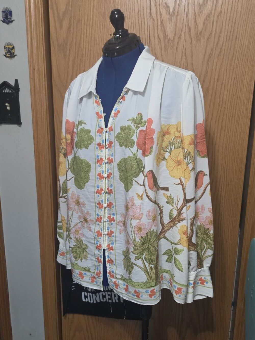 Rose & Olive Flowing 70's Inspired Top